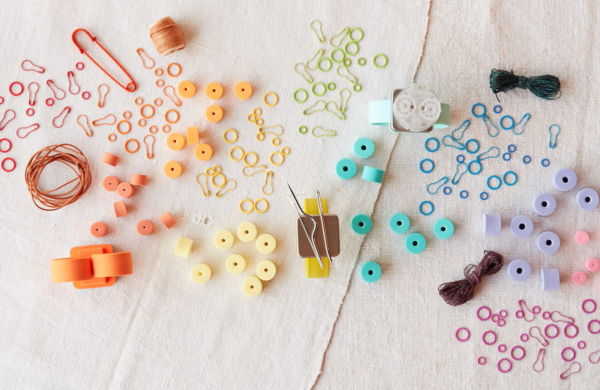 Small Colored Stitch Markers by Coco Knits