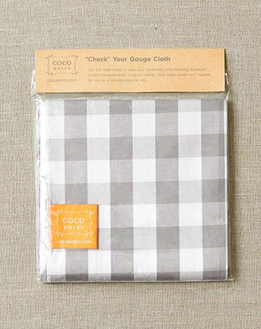 CHECK YOUR GAUGE CLOTH // cocoknits.com // 

Use this cloth under or over your hand-knits while blocking to ensure correct measurements. Gingham checks have been woven to 1" squares for use as a two-dimensional ruler.