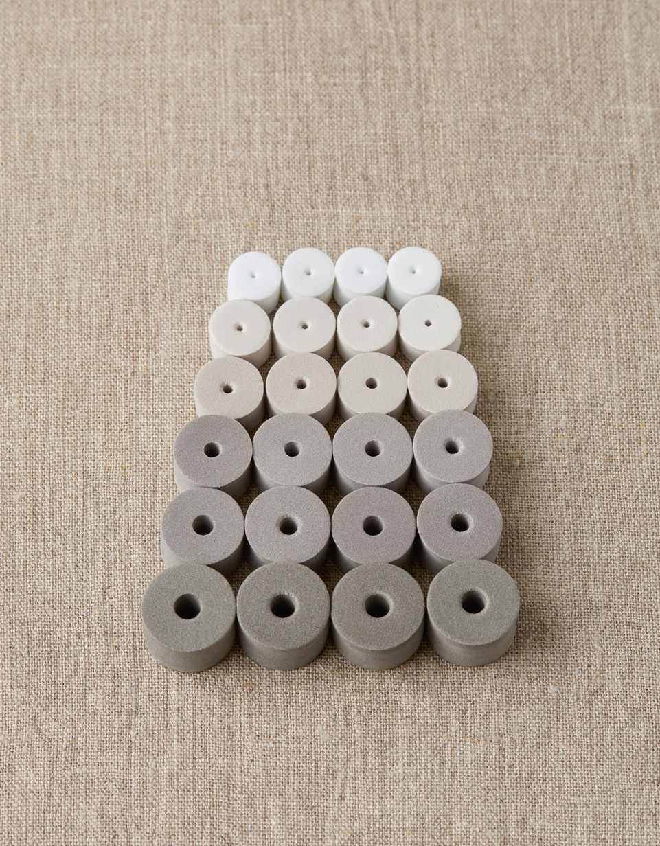 8 Pairs Marble Sock Knitting Needle Stoppers 2mm 3mm Beader Caps