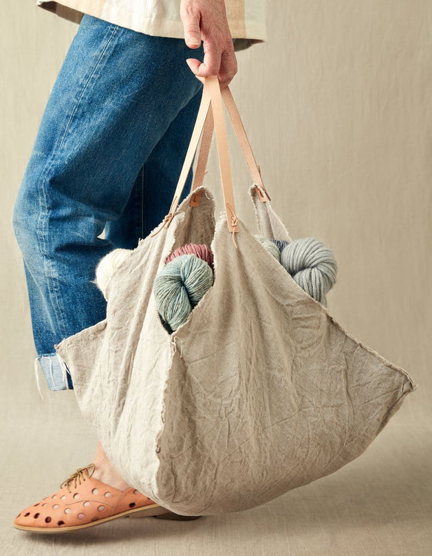 linen handbag