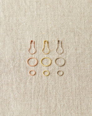 Precious Metal Stitch Markers [bundle of 10]