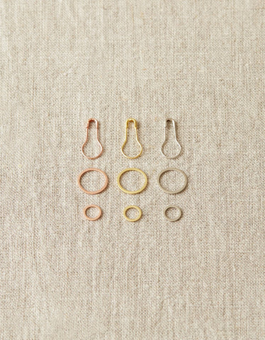 Precious Metal Stitch Markers [bundle of 10]